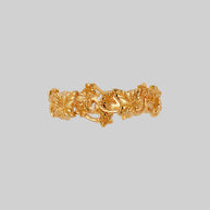 ivy leaf band ring gold