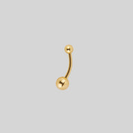 Titanium Belly Bar - Gold