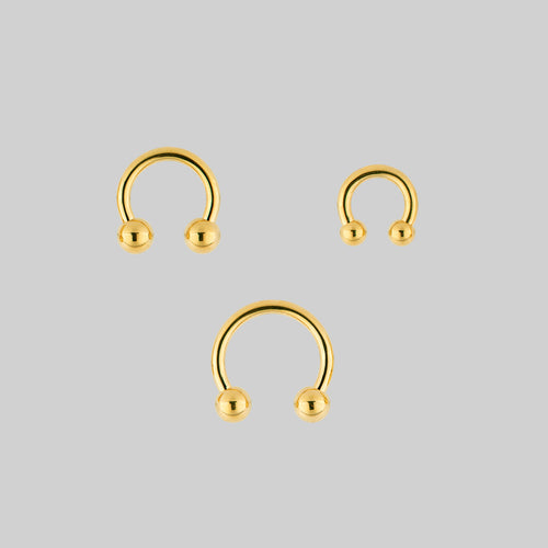 MAISIE. Star Hoop Earrings - Gold