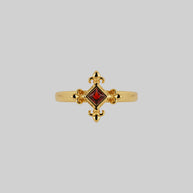 gold medieval cross ring