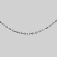 silver interlocking link chain