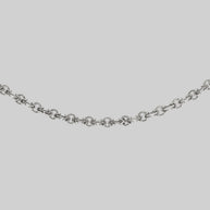 silver interlocking link chain