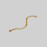 18k gold plated brass extender chain