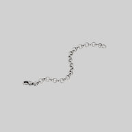 silver plated brass extender chain