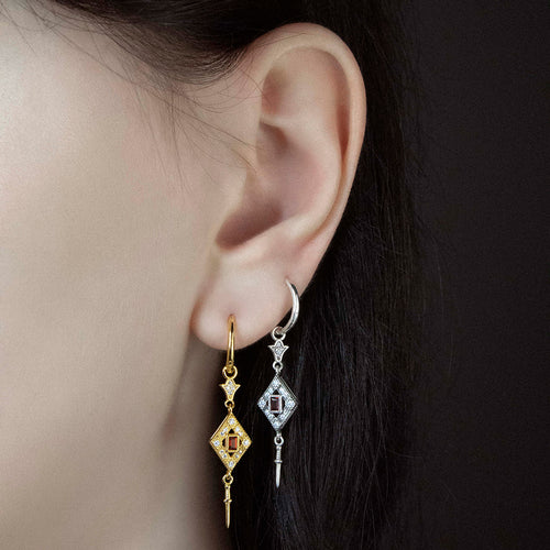 TORN. Short Dagger Single Earring - Gold