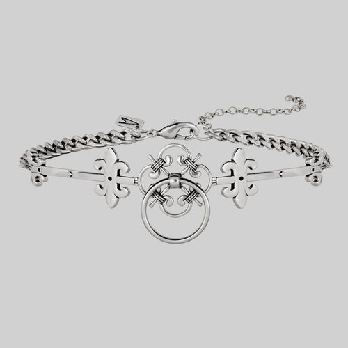 Cupid & Psyche Lovers Layering Necklace - Silver