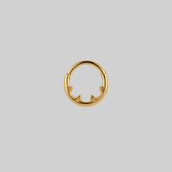 gold gothic tracery septum daith forward helix clicker ring