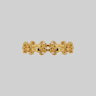 gold medieval band ring