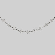 silver chainmail knotted collar