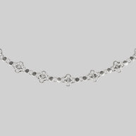 silver chainmail knotted collar