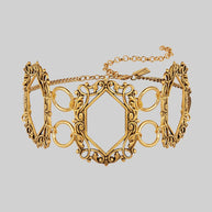 gold romantic gothic statement choker