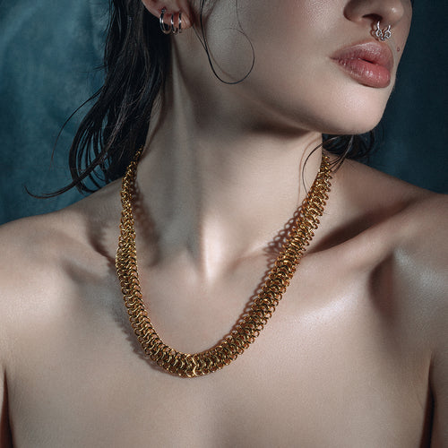 The Chevron Collar - Silver