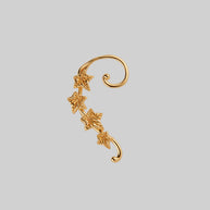 climbing ivy ear stud gold