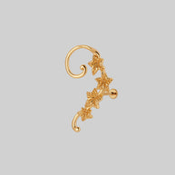 climbing ivy ear stud gold