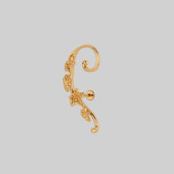 climbing ivy ear stud gold