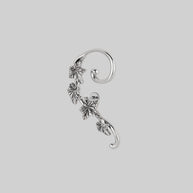 climbing ivy ear stud silver