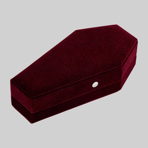 The Black Velvet Coffin Ring Case