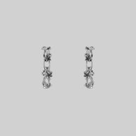 VALERIAN. Climbing Ivy Hoop Earrings - Silver