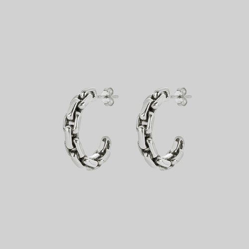 XAVIER. Chunky Link Chain Necklace - Silver