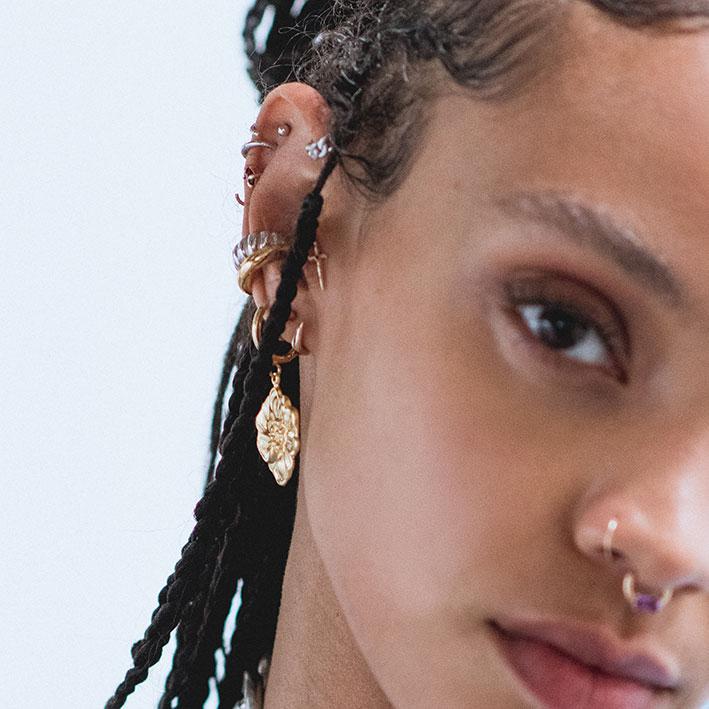 Ball Hoop Earrings - A New Day™ Gold : Target