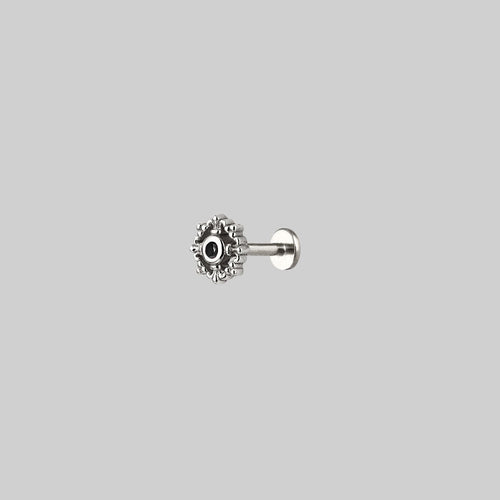 CLEO. Circular Barbell Ring - Gold