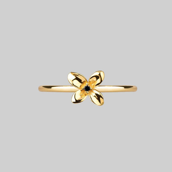 ISLA. Clematis Flower Ring - Gold – REGALROSE